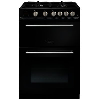 Rangemaster Arleston 10739  60cm Gas Cooker in Black and Chrome